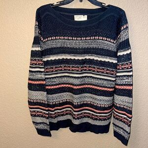 Debbie Morgan- Cozy Striped Sweater
